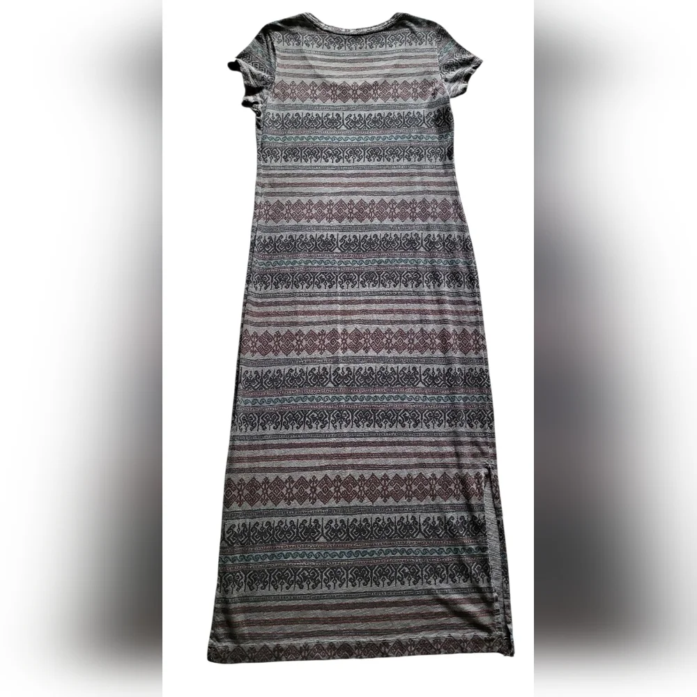 Peruvian Connection Women T-shirt Maxi Dress 100% Cotton Size M Boho - Picture 7 of 9